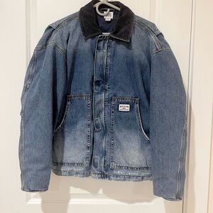 BDG Urban Outfitters Denim Workwear Jacket with Corduroy Collar